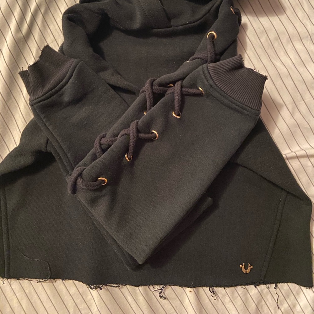 True Religion cropped sweatshirt